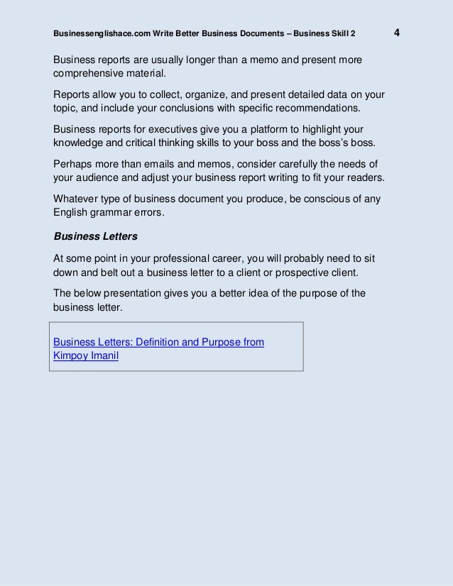 How to write a business report to your boss